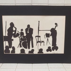 Black and white art print